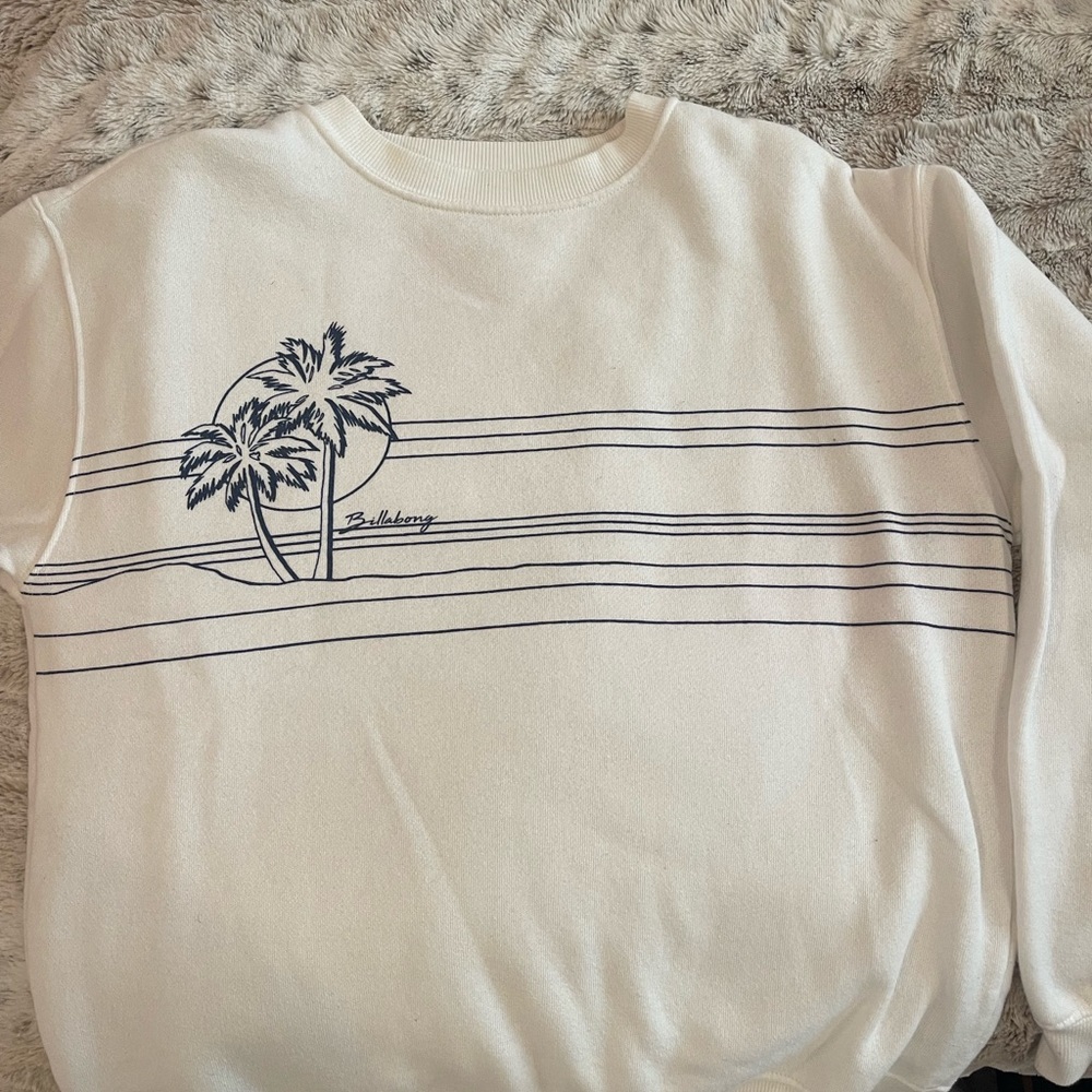 White Billabong Crewneck